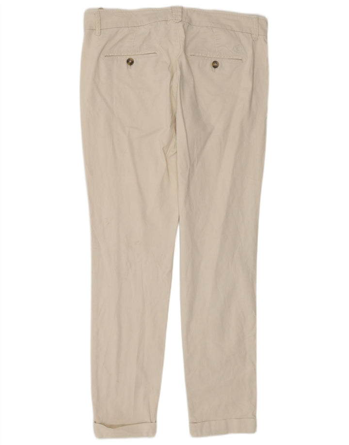 Massimo Dutti Γυναικείο παντελόνι Chino EU 40 Medium W30 L29 Off White