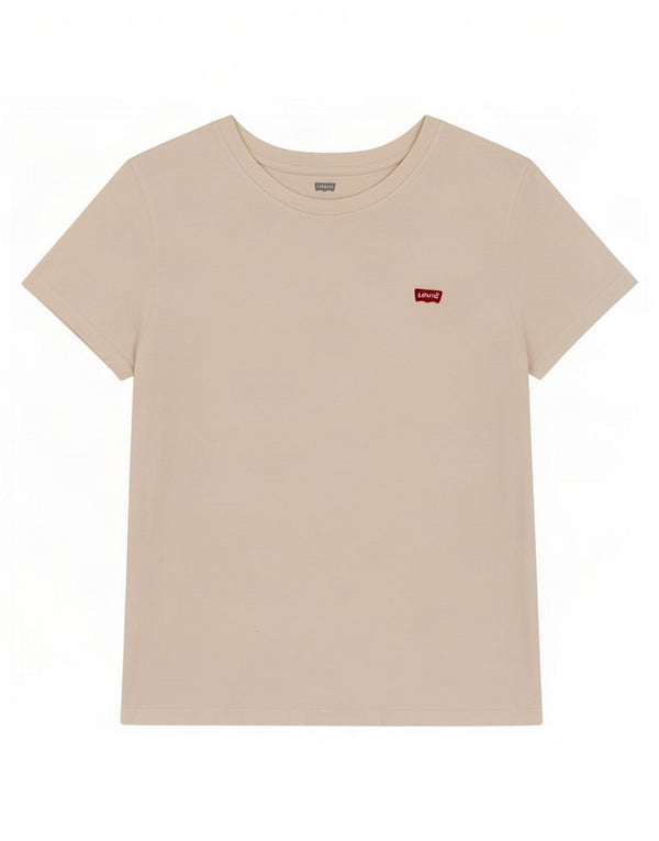 Γυναικείο T-Shirt Levi's Top UK 12 μεσαίο λευκό βαμβακερό