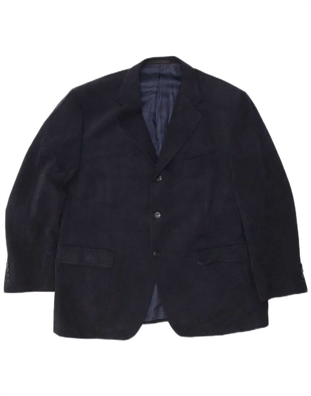Marks & Spencer Ανδρικό μπουφάν σακάκι με 3 κουμπιά UK 44 2XL Navy Blue Polyester