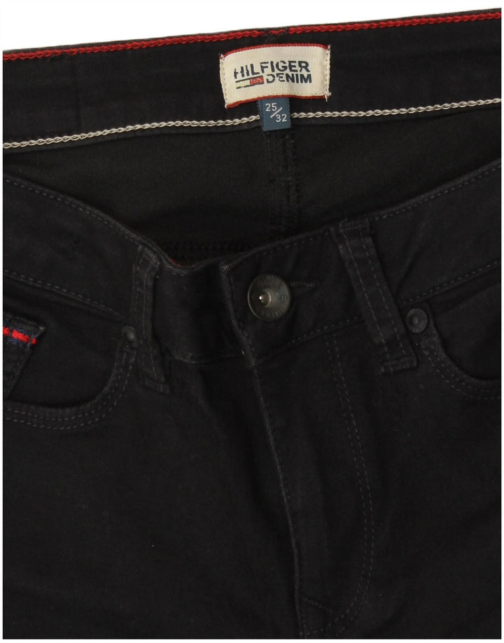 Tommy Hilfiger Γυναικείο Slim Jeans W25 L32 Μαύρο βαμβακερό