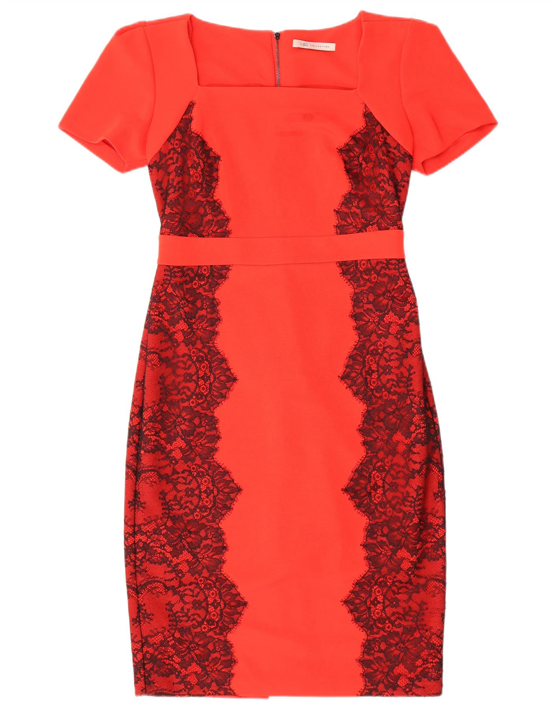 Marks & Spencer Γυναικείο φόρεμα με θήκη UK 12 Medium Red Floral Polyester