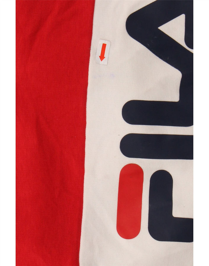 Γυναικείο γραφικό κουκούλα FILA UK 10 Μικρό πολύχρωμο μπλοκ χρώματος