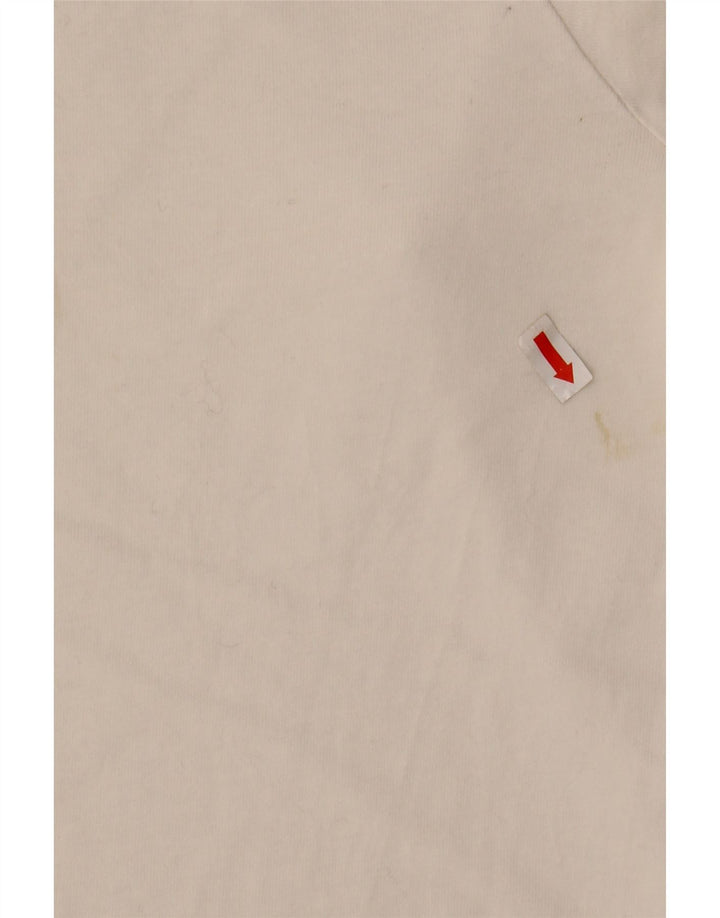 Ανδρικό τοπ Adidas μακρυμάνικο μεσαίο λευκό βαμβακερό