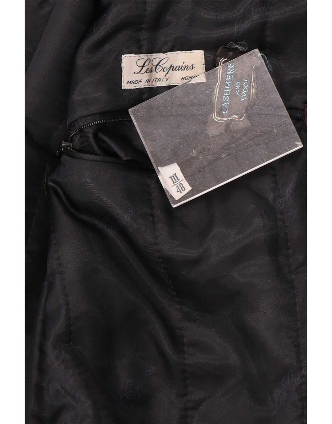 Les Copains Ανδρικό παλτό με διπλό στήθος IT 48 Medium Navy Blue Cashmere