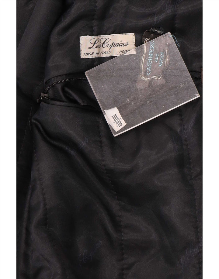 Les Copains Ανδρικό παλτό με διπλό στήθος IT 48 Medium Navy Blue Cashmere