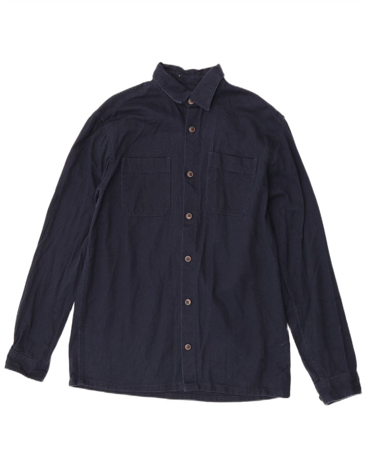 Jack & Jones Ανδρικό Τζιν Πουκάμισο Μικρό Μπλε Βαμβακερό
