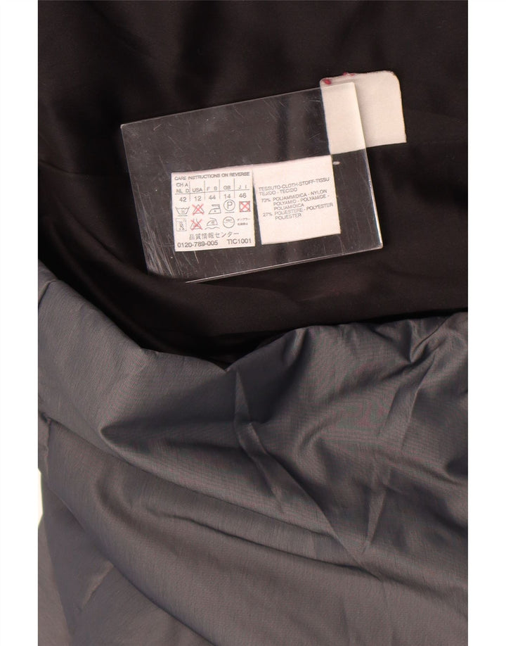 Max Mara Γυναικείο Μπουφάν UK 14 Large Grey Nylon