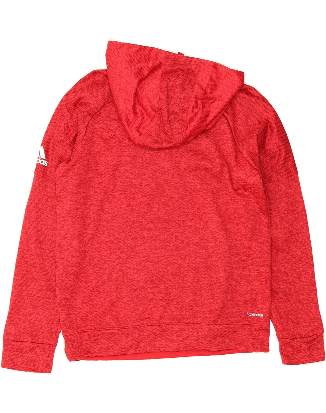 ADIDAS Mens Graphic Hoodie Jumper Large Red Polyester Vintage Adidas and Second-Hand Adidas from Messina Hembry 