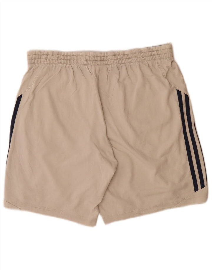 Ανδρικό σορτς Adidas Climalite από βαμβακερό μεσαίο μπεζ