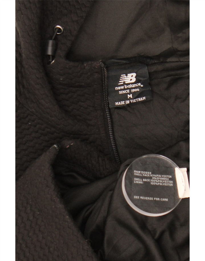 Γυναικείο πουλόβερ New Balance με φερμουάρ UK 14 Μεσαίο Μαύρο Πολυεστέρα