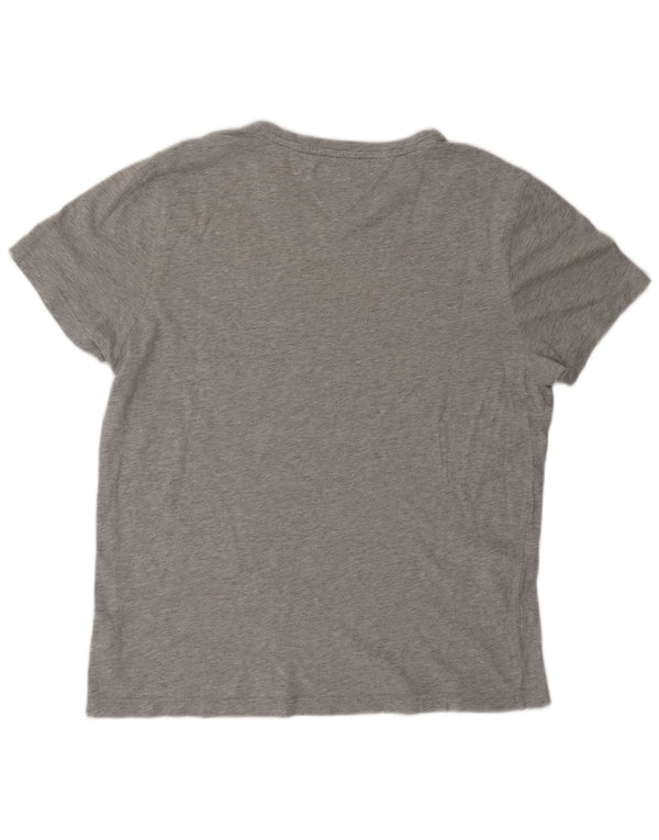 Γυναικείο γραφικό μπλουζάκι Tommy Hilfiger Top UK 16 Large Grey Flecked Cotton