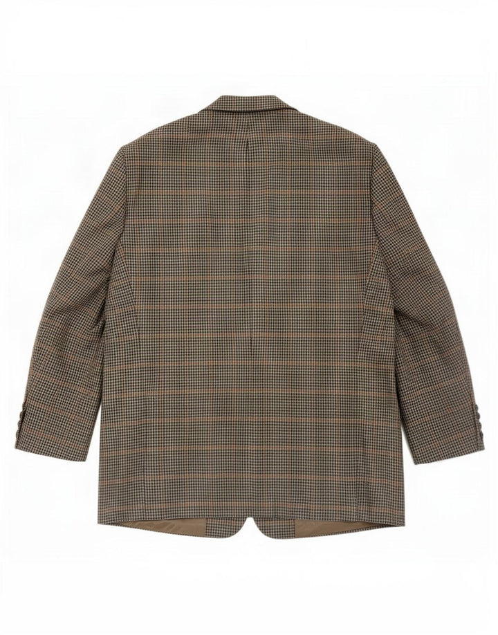 BROOK TAVERNER Ανδρικό σακάκι με 2 κουμπιά UK 46 3XL Grey Houndstooth