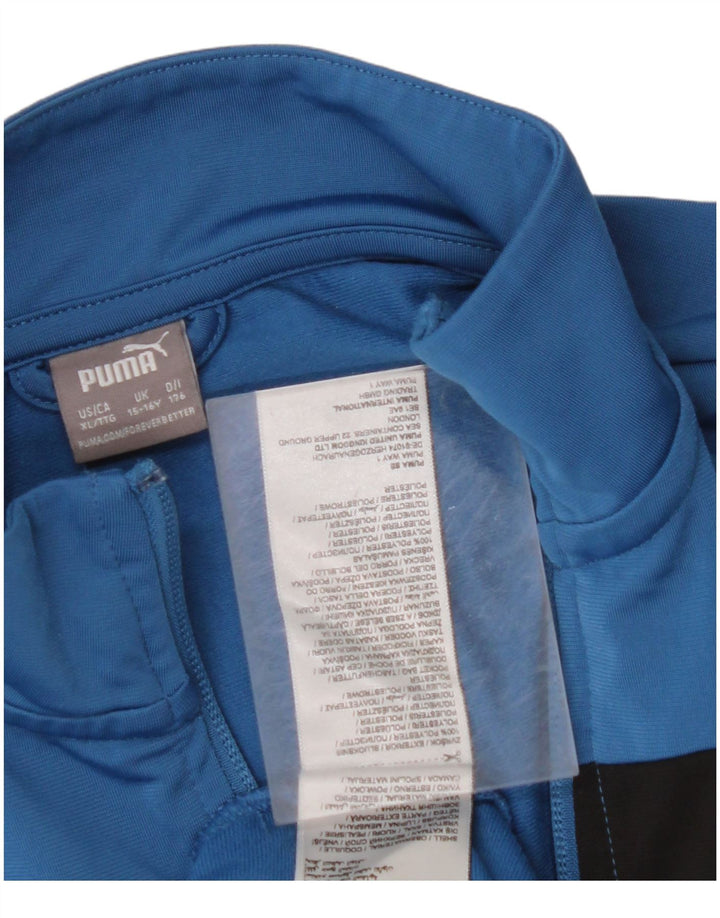 Μπουφάν PUMA Boys αθλητική φόρμα 15-16 ετών Μπλε πολυεστέρας