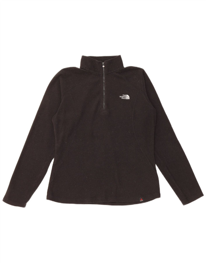 THE NORTH FACE Γυναικείο φερμουάρ Fleece Jumper UK 14 Medium Black Polyester