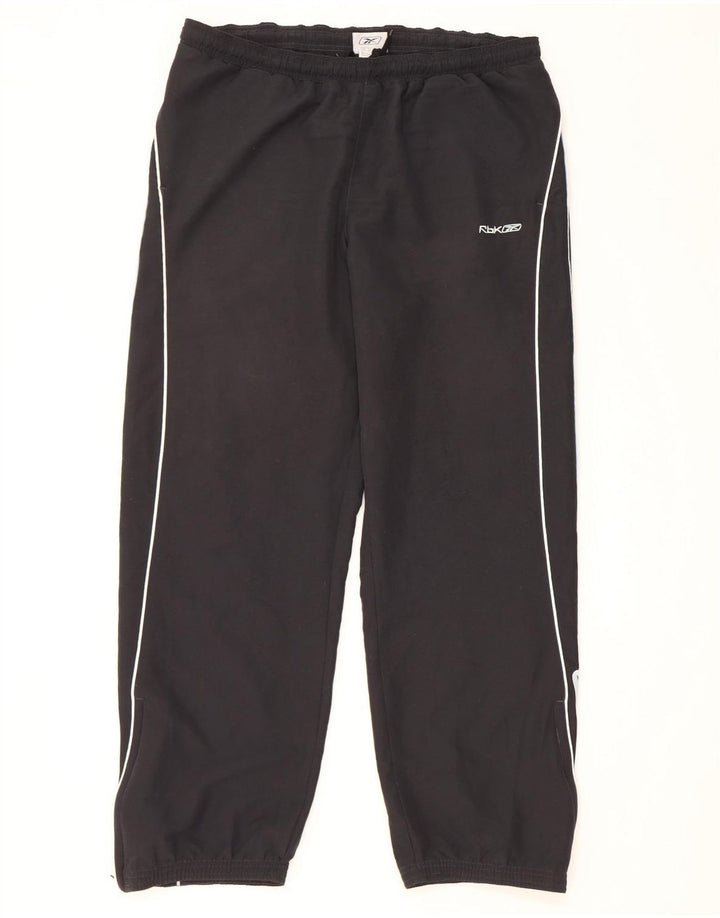 Ανδρική φόρμα γραφικής Reebok Παντελόνι Joggers Μεγάλο Μαύρο Πολυεστέρα