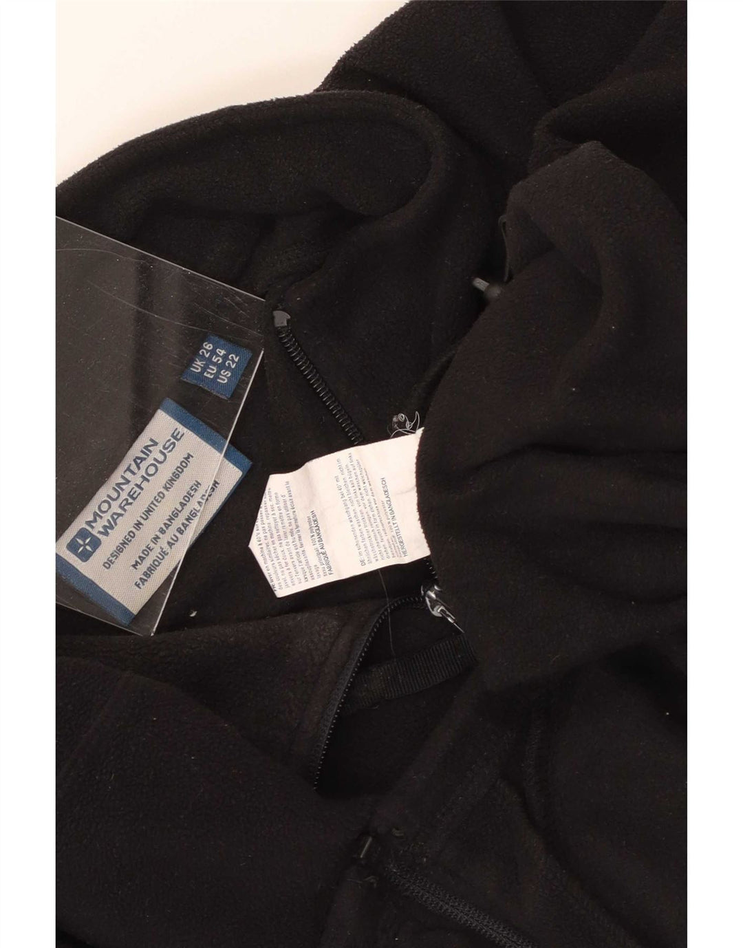 Mountain Warehouse Γυναικείο Fleece Jacket UK 26 5XL Μαύρο Πολυεστέρας