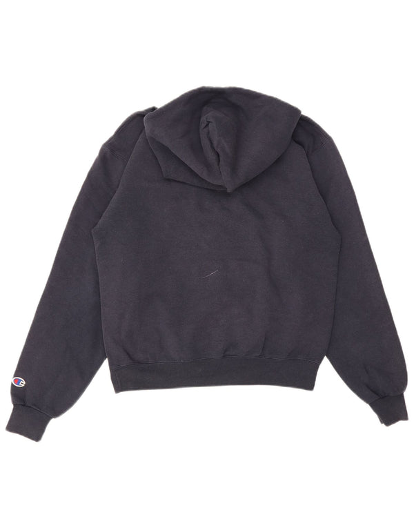 Champion Mens Graphic Hoodie Jumper Small Navy Blue