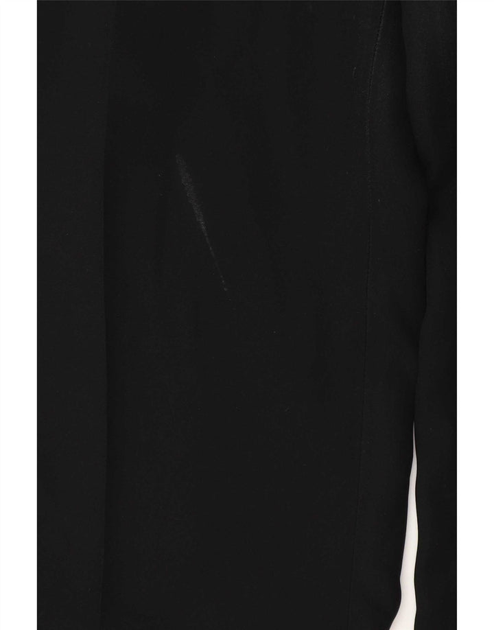 Zara Γυναικείο ίσιο καθημερινό παντελόνι EU 40 Medium W30 L35 Μαύρο Πολυεστέρας