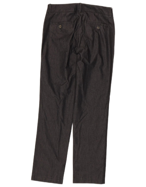 Max Mara Γυναικεία ίσια casual παντελόνια UK 8 Small W28 L28 Grey