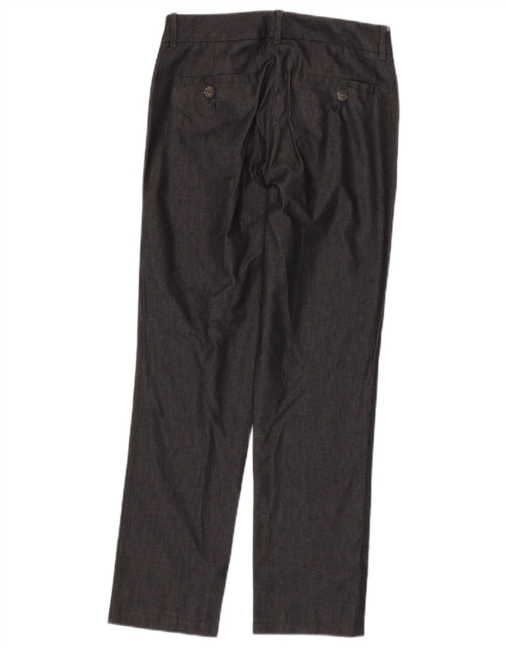 Max Mara Γυναικεία ίσια casual παντελόνια UK 8 Small W28 L28 Grey