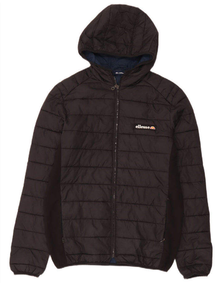 Ανδρικό μπουφάν με κουκούλα Ellesse UK 36 Small Black Nylon