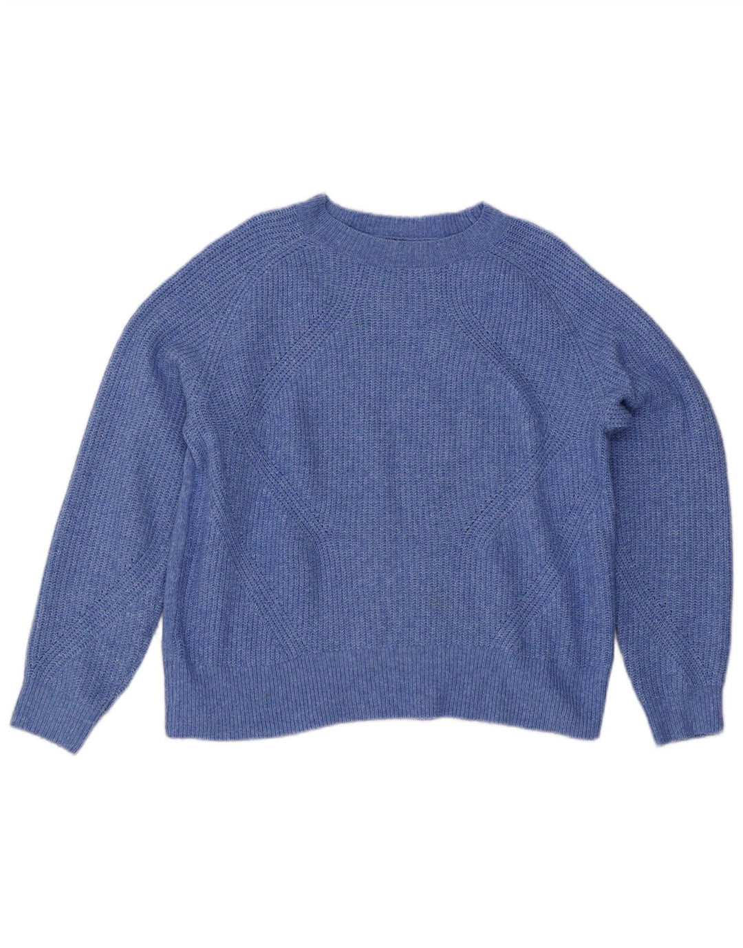 Marks & Spencer Γυναικείο πουλόβερ υπερμεγέθη Crew Neck Jumper UK 14 Medium Blue