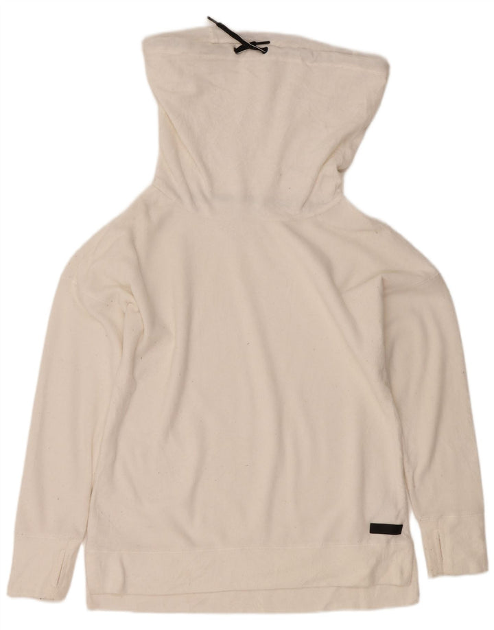 Γυναικείο φούτερ Calvin Klein με ρολό λαιμόκοψη Jumper UK 14 Medium White