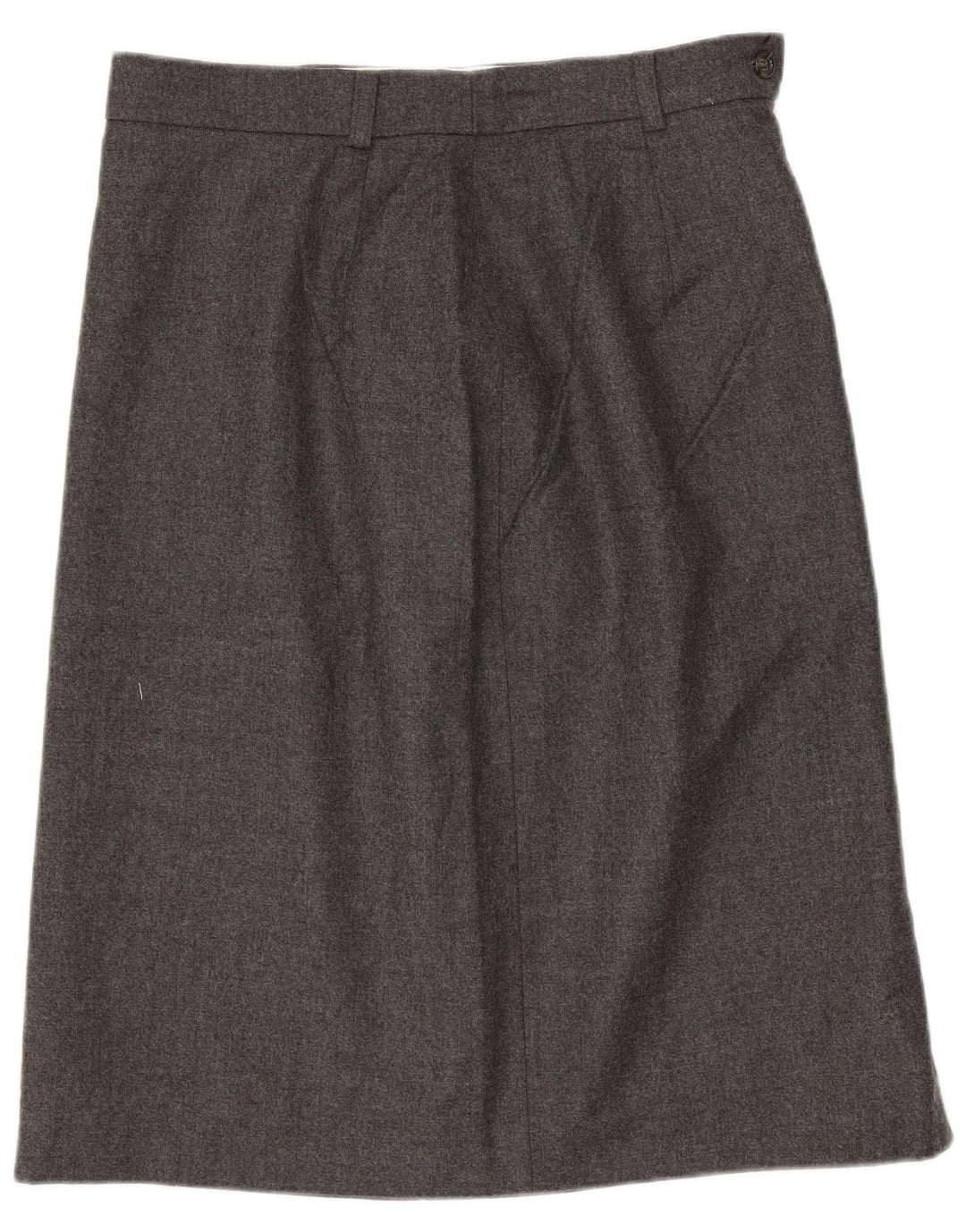 Max Mara Γυναικεία φούστα Σαββατοκύριακου A-Line UK 12 Medium W28 Γκρι παρθένο μαλλί