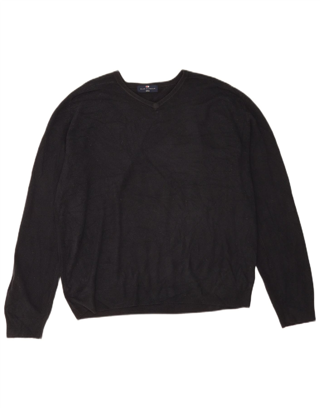 Ανδρικό πουλόβερ Marks & Spencer Blue Harbor με λαιμόκοψη με λαιμόκοψη μεγάλο ακρυλικό