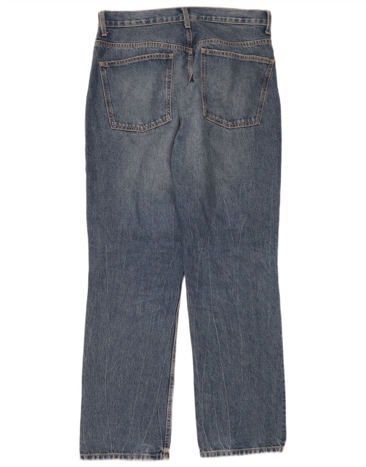 Zara Γυναικείο Straight Jeans EU 44 XL W34 L32 Blue