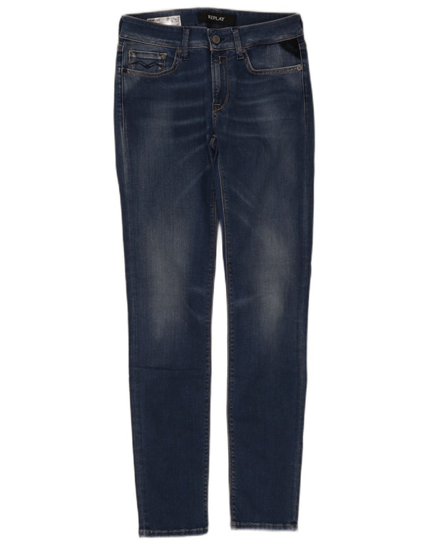 Replay Γυναικείο Νέο Luz Skinny Jeans W27 L30 Μπλε βαμβακερό