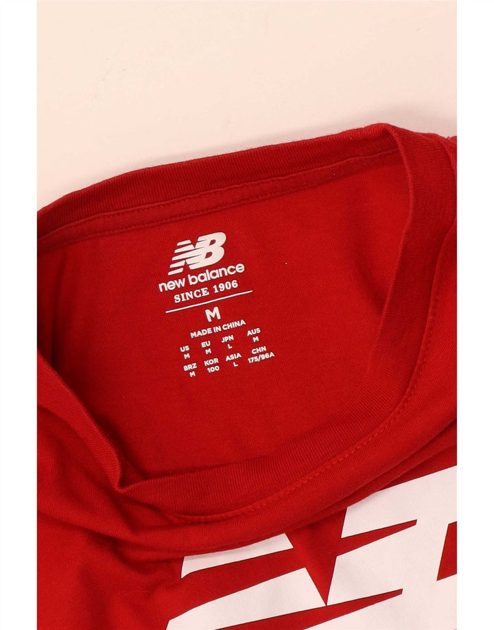 Ανδρικό γραφικό μπλουζάκι New Balance Top Medium Red
