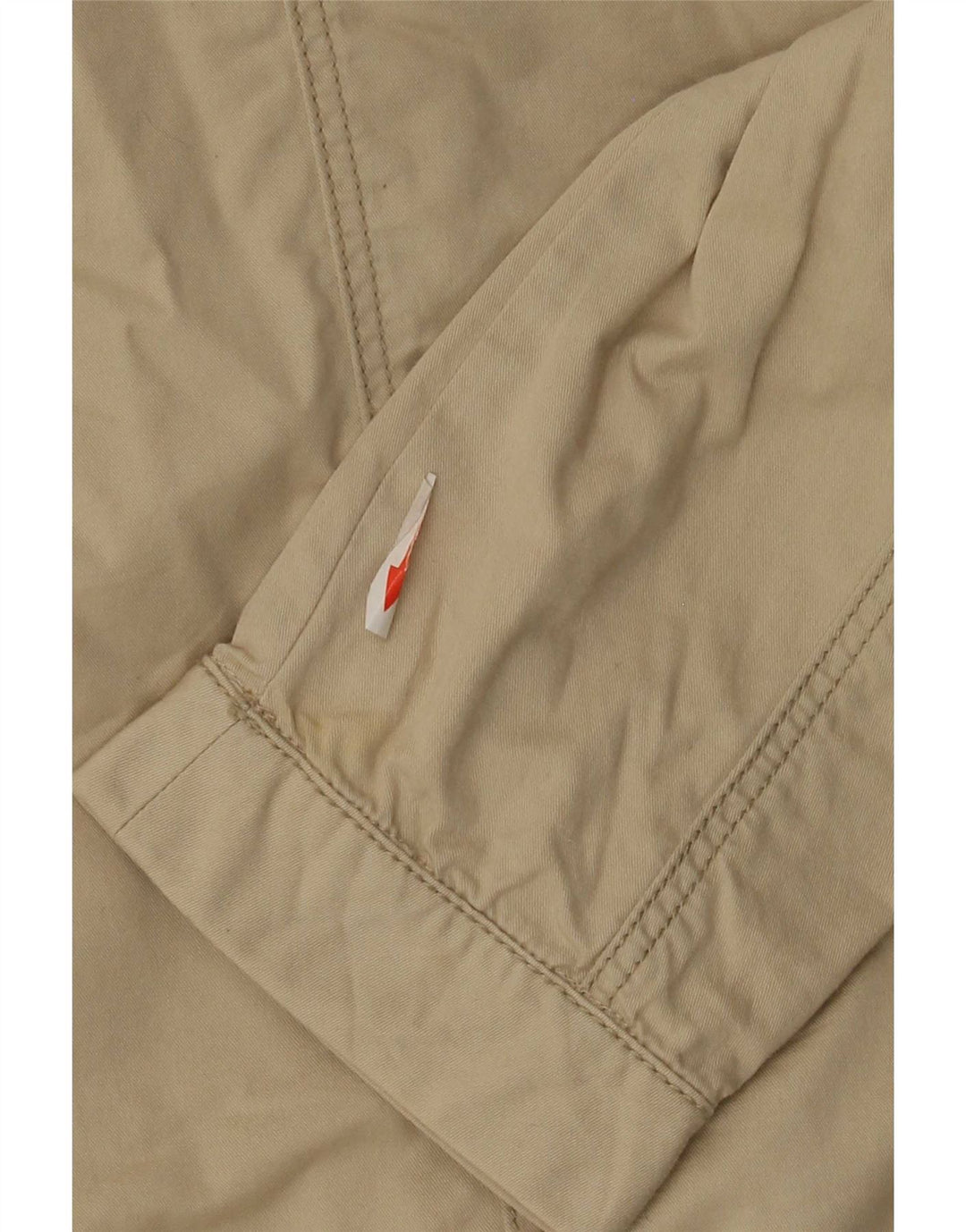 Zara Γυναικείο Bomber Jacket UK 12 Medium Beige Βαμβακερό