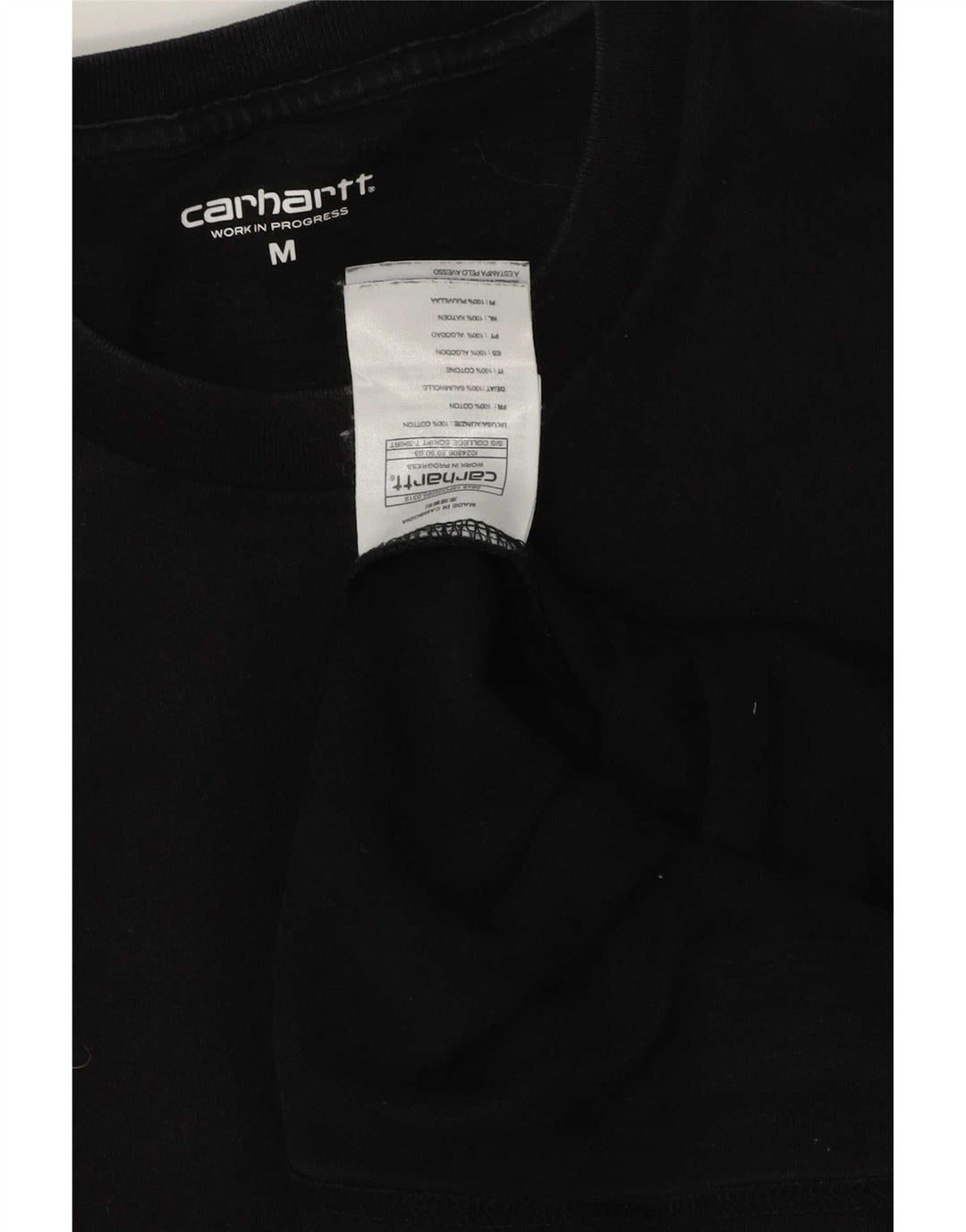 Ανδρικό γραφικό T-Shirt Carhartt Top Μεσαίο μαύρο βαμβακερό