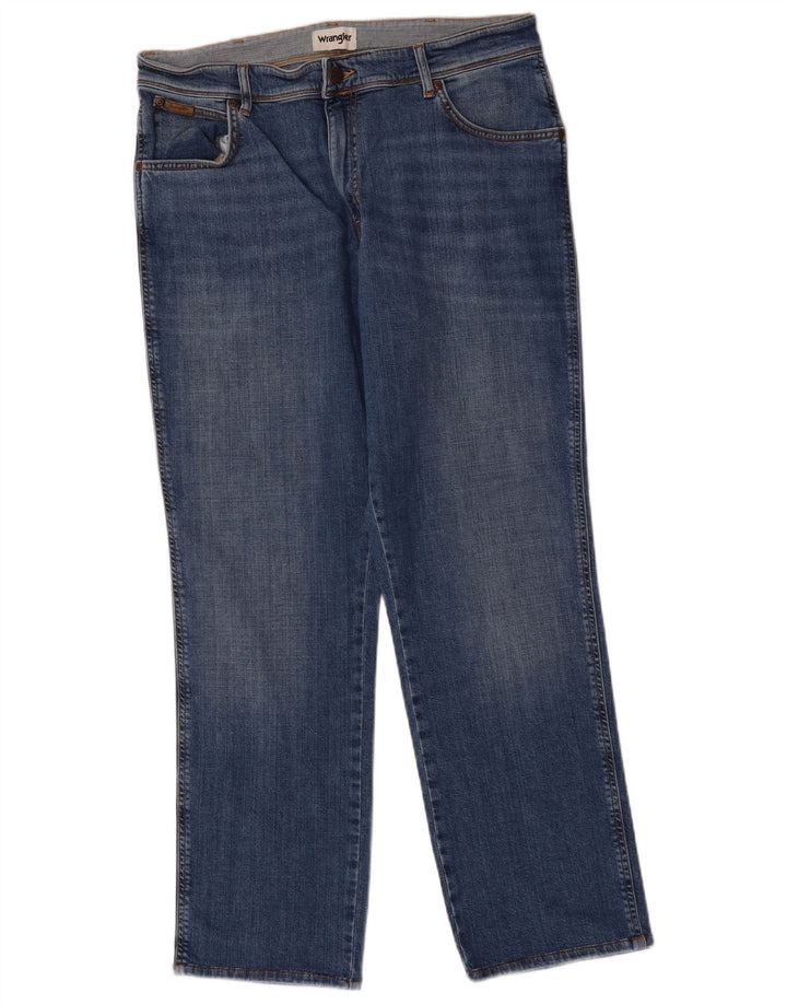 WRANGLER Ανδρικό Texas Straight Jeans W36 L32 Μπλε βαμβακερό