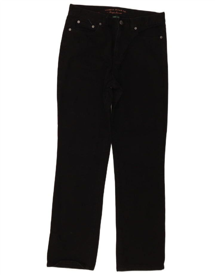 Ralph Lauren Γυναικείο ίσιο τζιν US 8 Medium W30 L30 Black Cotton Classic