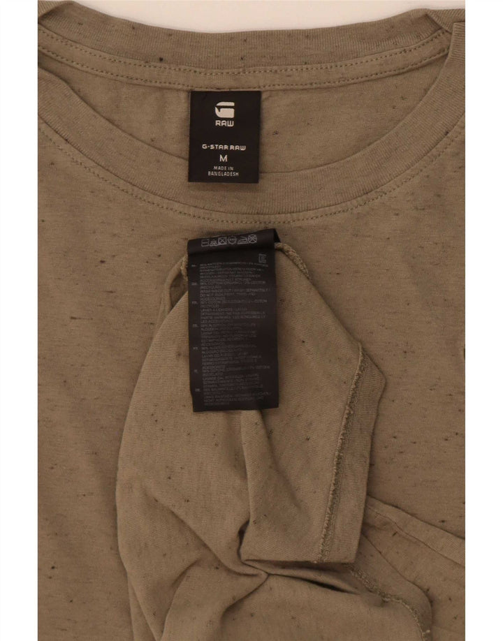 Ανδρικό T-Shirt G-Star Top Βαμβακερό από μεσαίο χακί