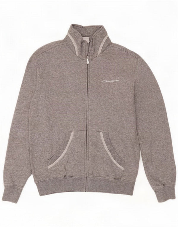 Champion γυναικεία αθλητική φόρμα Top Jacket UK 10 Small Grey Flecked Cotton