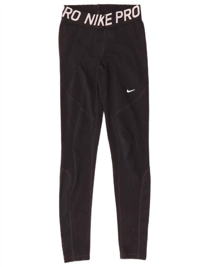 Γυναικείο κολάν Nike Dri Fit Graphic UK 8 Small Black Polyester