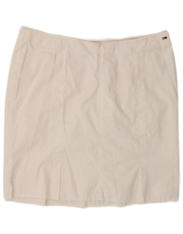 Tommy Hilfiger Γυναικεία Μίνι Φούστα Μεγάλη W32 Λευκή Βαμβακερή