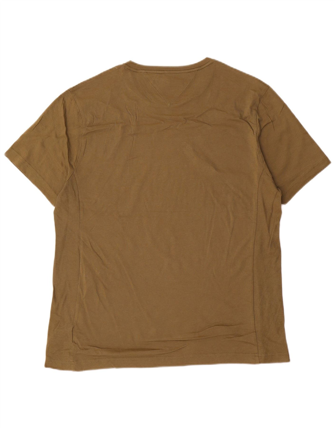 Ανδρικό T-Shirt TOMMY HILFIGER Τοπ μεσαίο χακί βαμβακερό