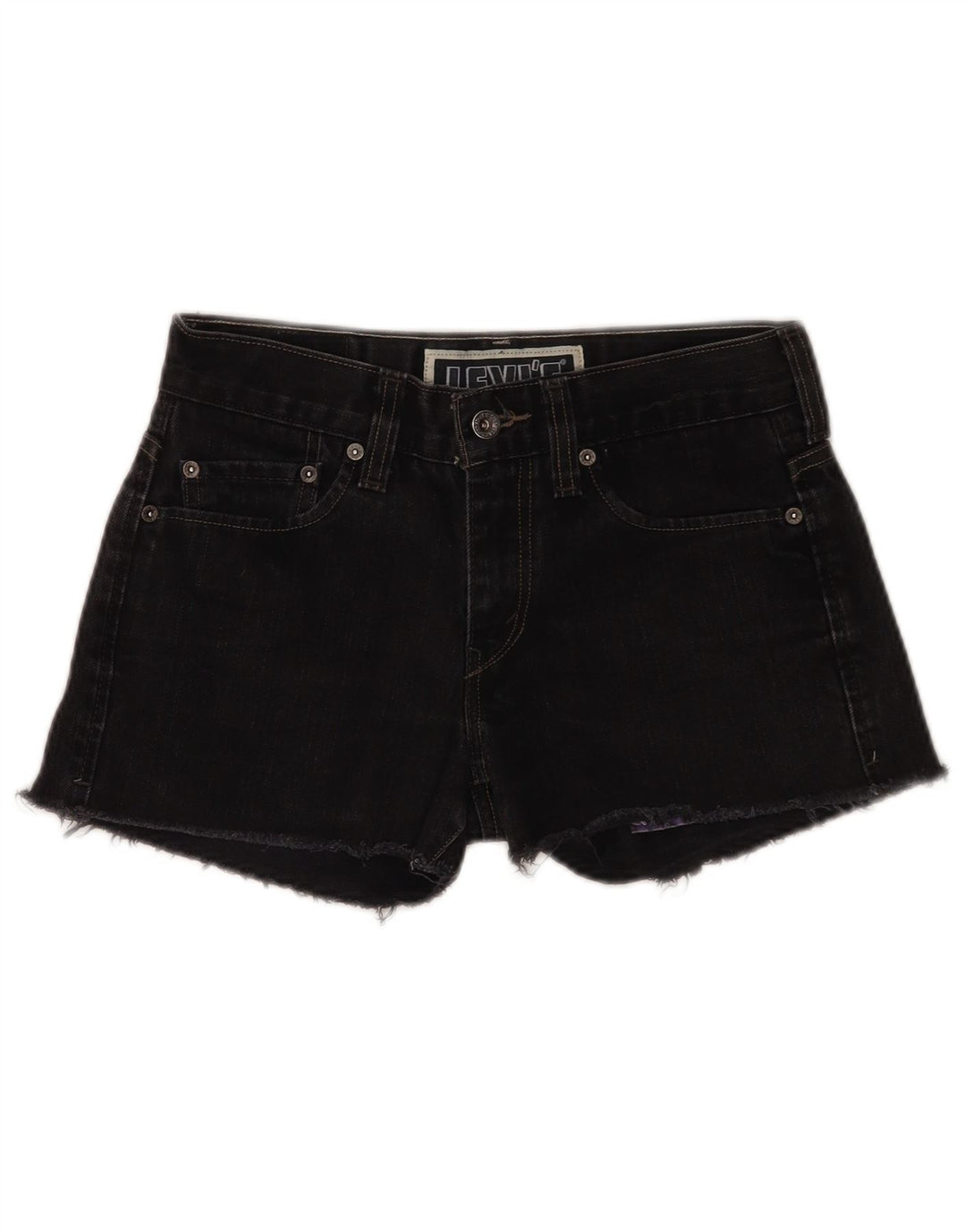 Levi's γυναικείο 511 στενό τζιν σορτς W30 μεσαίο μαύρο βαμβακερό