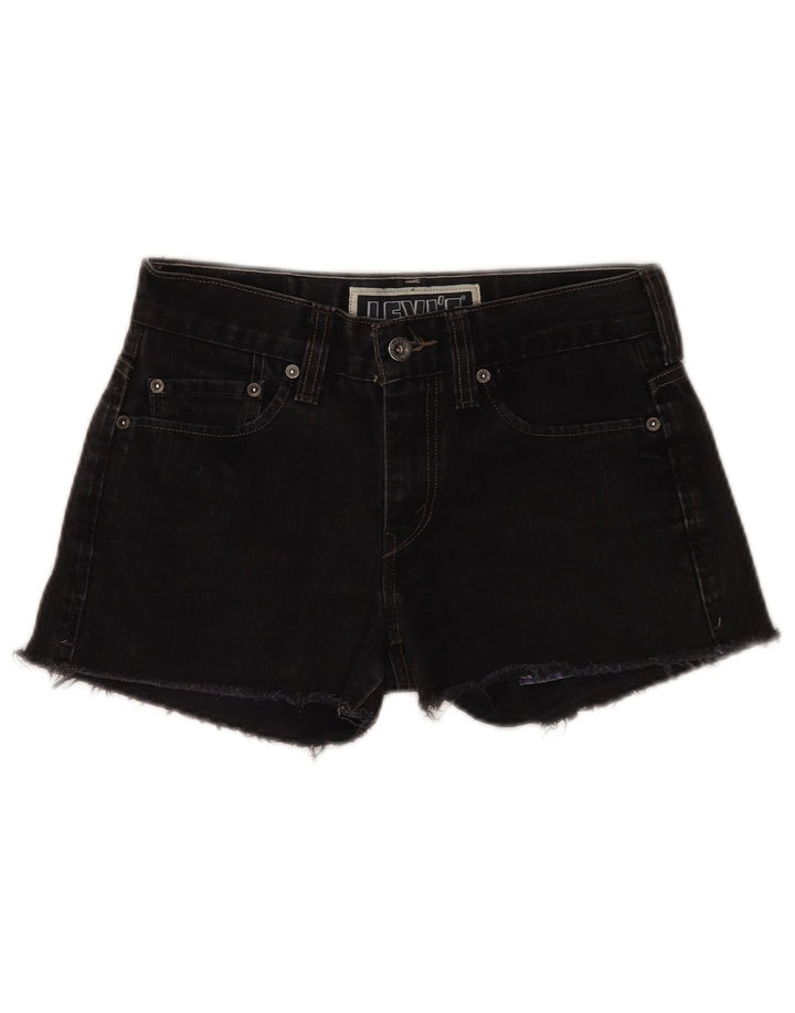 Levi's γυναικείο 511 στενό τζιν σορτς W30 μεσαίο μαύρο βαμβακερό