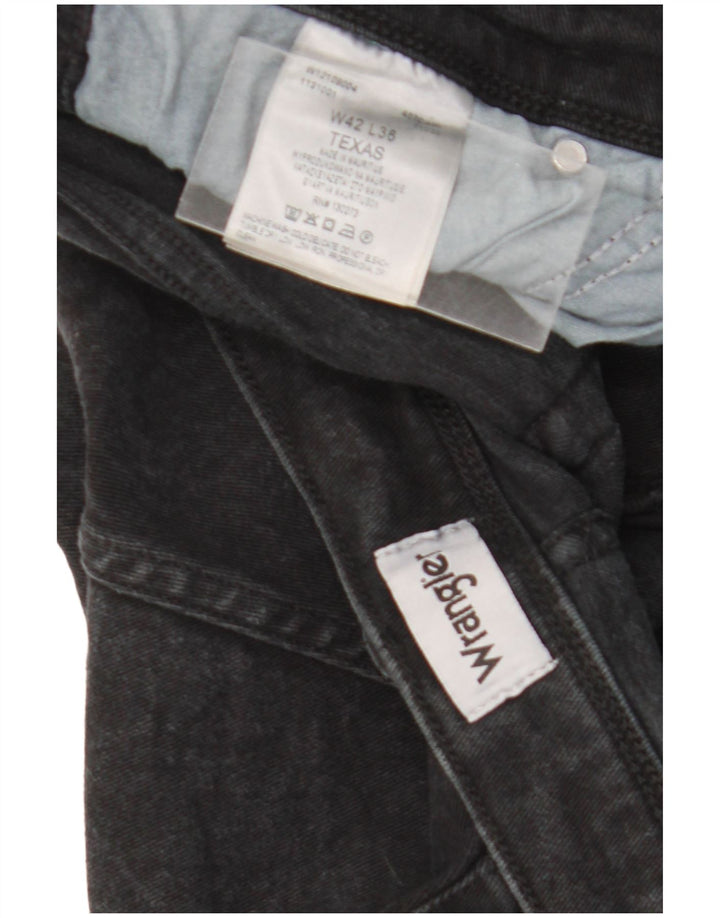 Wrangler Ανδρικό Texas Straight Jeans W42 L36 Μαύρο