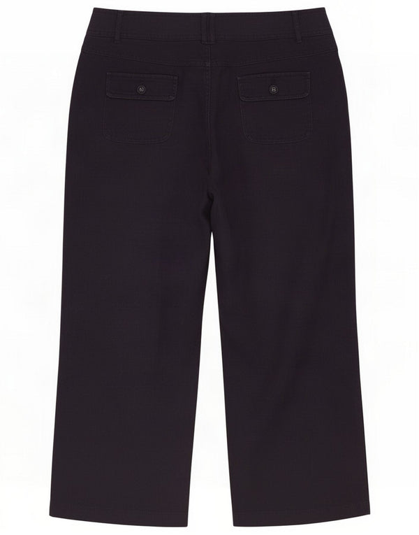 Marks & Spencer Womens Per Una Capri Trousers UK 12 Medium W30 L21 Black