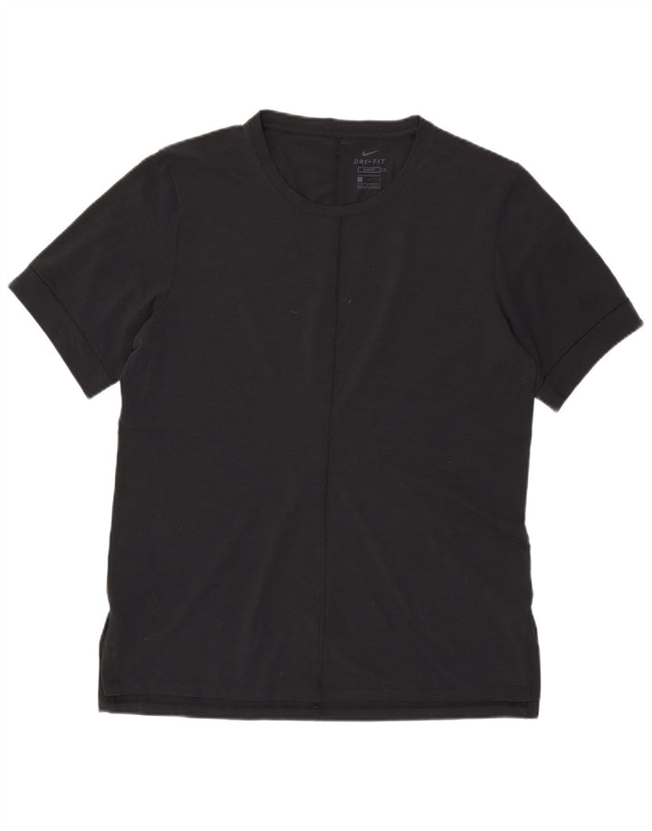 Ανδρικό μπλουζάκι NIKE Dri Fit Slim Fit Top μεγάλο μαύρο πολυεστέρα
