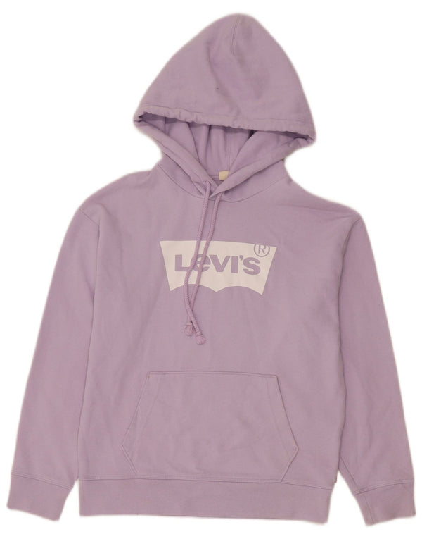 Γυναικείο Levi's Graphic Hoodie Jumper UK 6 XS Purple Cotton