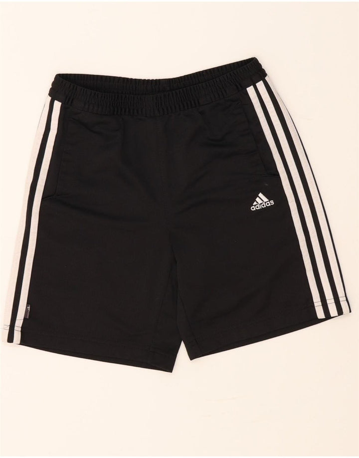 ADIDAS Boys Sport Shorts 7-8 Years  Black Polyester Vintage Adidas and Second-Hand Adidas from Messina Hembry 