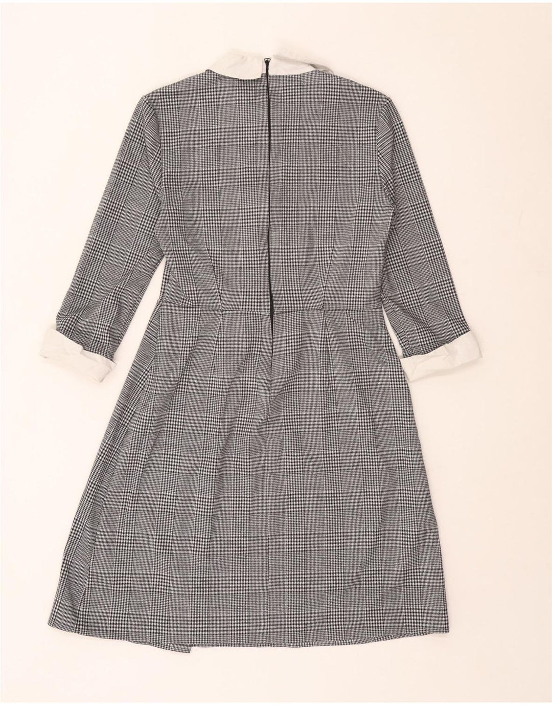 Marks & Spencer Γυναικείο φόρεμα A-Line UK 10 Small Black Houndstooth
