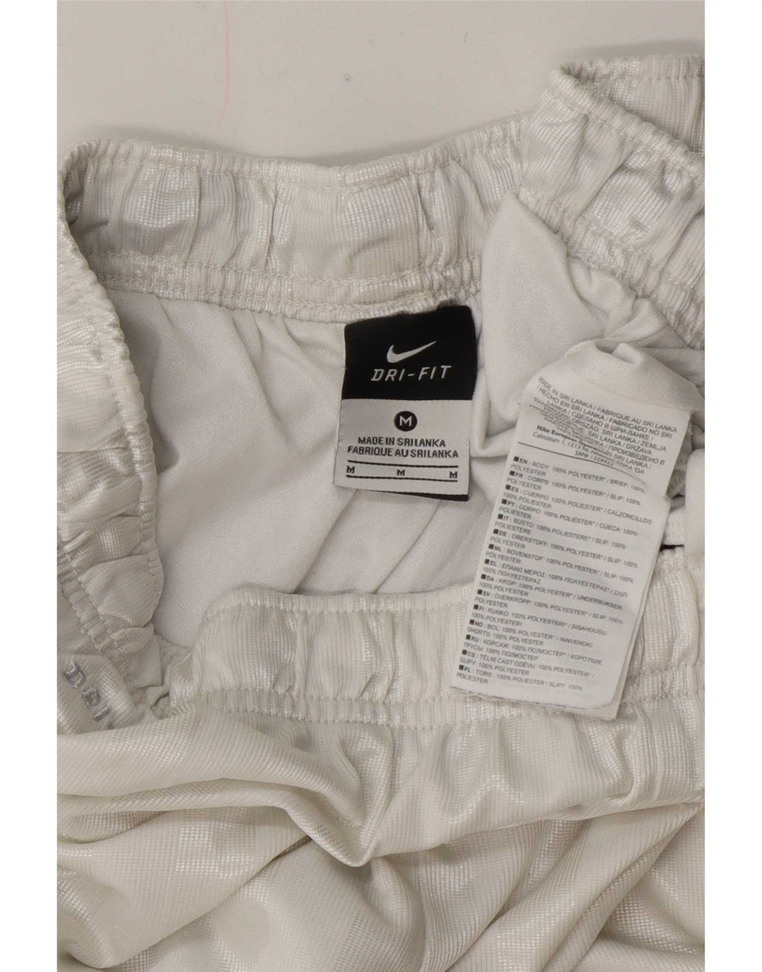 Ανδρικά σορτς Nike Dri Fit κανονικά αθλητικά σορτς με μεσαίο λευκό ριγέ πολυεστέρα